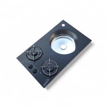 Karavan İki Gözlü Ocak Evye Kombinasyon 39 X 64 Univercal (11012)