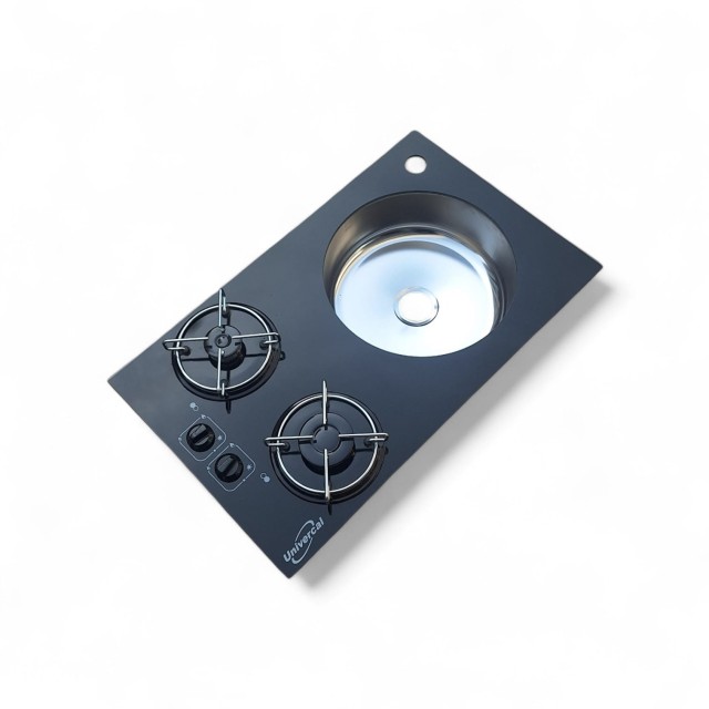 Karavan İki Gözlü Ocak Evye Kombinasyon 39 X 64 Univercal (11012)