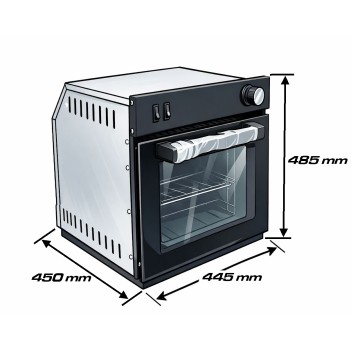  UNİVERCAL MERKEZİ BRÜLÖRLÜ KARAVAN LPG Lİ FIRIN  (11018A)