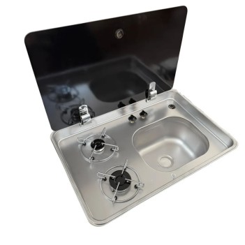 Karavan Univercal  İkili Ocak Evyeli Kombinasyonlu 42x62 (11017k)