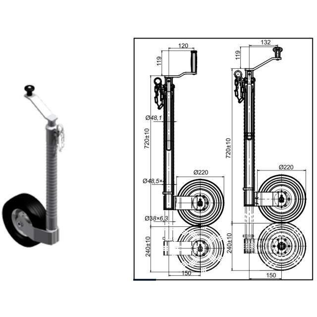 350 Kğ Pilot Teker Anti Slip (15009c)