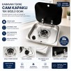 Karavan Tekne Cam Kapaklı Tek Ocak 33 X 35 (11007)