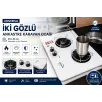 İki Gözlü Ankastre Karavan Ocağı 30 X 50 Cm Beyaz Univercal (11010b)
