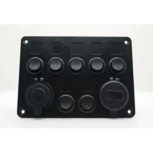 7 Li Kontrol Paneli Siğortalı + Çakmaklık Ve Usb Tycp