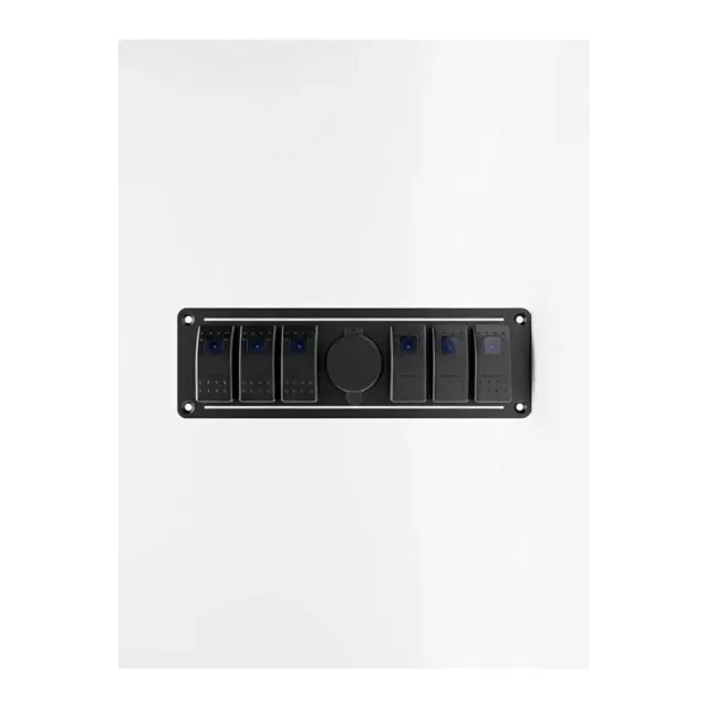 6 Tuşlu Kontrol Paneli 12/24v Voltaj Gösterge Pd+qc 3.0 Hızlı Usb Soket