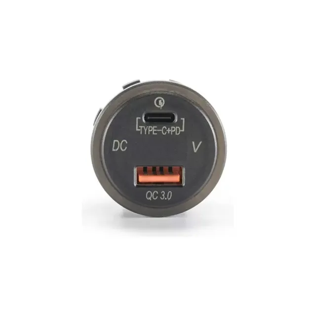 6 Tuşlu Kontrol Paneli 12/24v Voltaj Gösterge Pd+qc 3.0 Hızlı Usb Soket