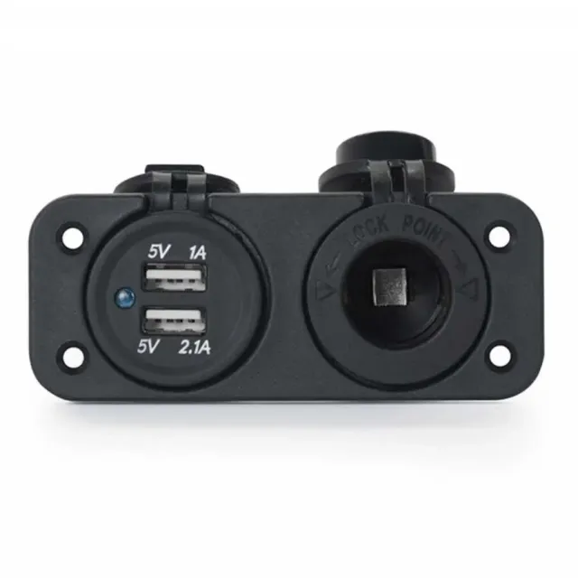 Marin Tip Usb Ve 12v Çakmak Şarj Soketi (7016a)