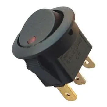 12 Volt Aç Kapa Anahtar 25 Mm (6007)