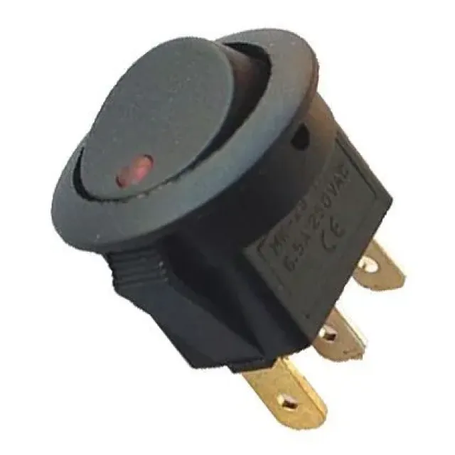 12 Volt Aç Kapa Anahtar 25 Mm (6007)