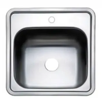 Tekne - Karavan Krom Kare Evye, Musluk Delikli 38x38 Cm (11026)