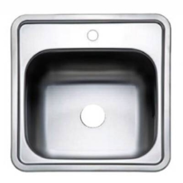 Tekne - Karavan Krom Kare Evye, Musluk Delikli 38x38 Cm (11026)