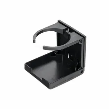 Plastik Katlanır Bardaklık, Ayarlanabilir Siyah (17008s)