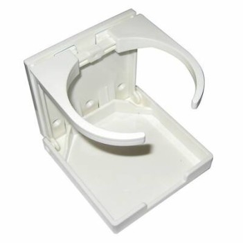 Plastik Katlanır Bardaklık, Ayarlanabilir Beyaz (17008b)