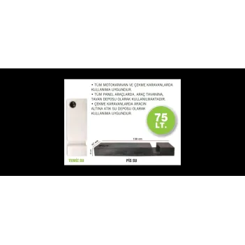 Karavan Su Deposu 75 Lt Temiz Su  Beyaz (32006)