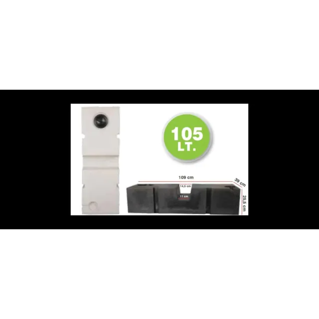 Karavan Su Deposu 105 Lt Atık Su  Siyah (32013)