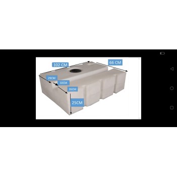 Karavan Su Deposu 165 Lt Atık Su  Siyah (32023)