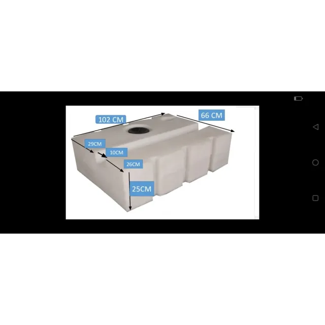 Karavan Su Deposu 165 Lt Atık Su  Siyah (32023)