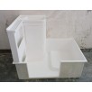 Banyo Duş Teknesi Dolap Lavabo Dahil Beyaz 75 X 110 (25001b)