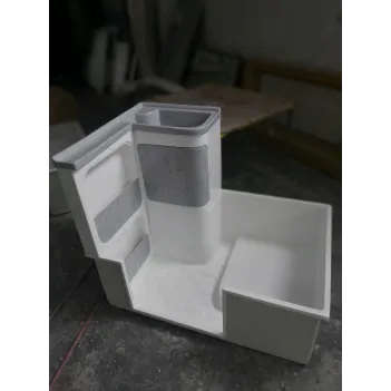 Banyo Duş Teknesi Dolap Lavabo Dahil Gri 75 X 110 (25001g)