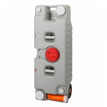 Porvaletti Portatif Tekerlekli Su Tankı 75l, Göstergeli (5014)