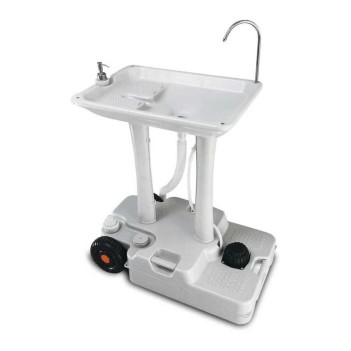 Porvaletti Tekerlekli Portatif Lavabo, 30l Temiz Su Tanklı (5011)