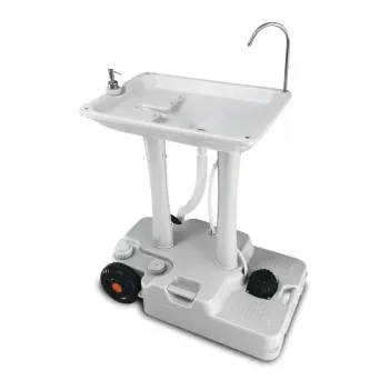Porvaletti Tekerlekli Portatif Lavabo, 30l Temiz Su Tanklı (5011)
