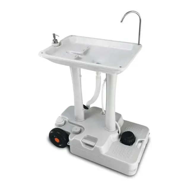 Porvaletti Tekerlekli Portatif Lavabo, 30l Temiz Su Tanklı (5011)