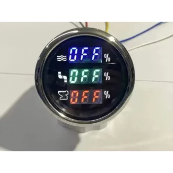 3 Lü Dijital Gösterge Temiz Su Pis Su Gri Su (1023)