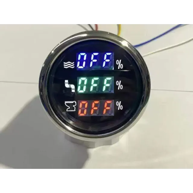 3 Lü Dijital Gösterge Temiz Su Pis Su Gri Su (1023)