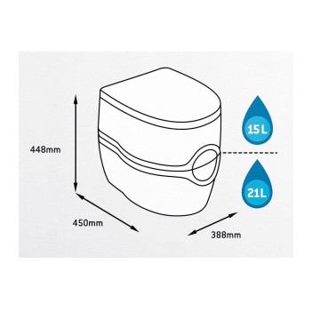 Thetford Portatif Tuvalet Porta Potti 565e-elektrikli (5007)
