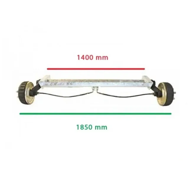 Knott 1050 Kg Torsiyonlu Aks Frenli Dingil 1400 Mm 4 Bijon (15017)