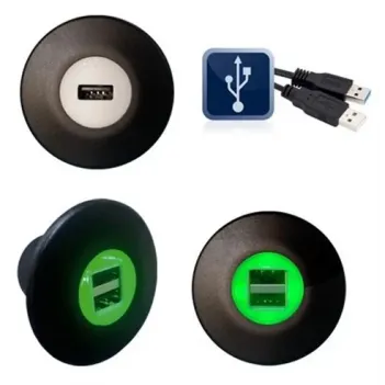 Usb Soket Yuvarlak Eco (7016)