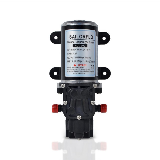 Sensation Hidrofor Su Pompası Diyafram 6lt/dk. 12v 60 Psi 4.14 Bar (26002)