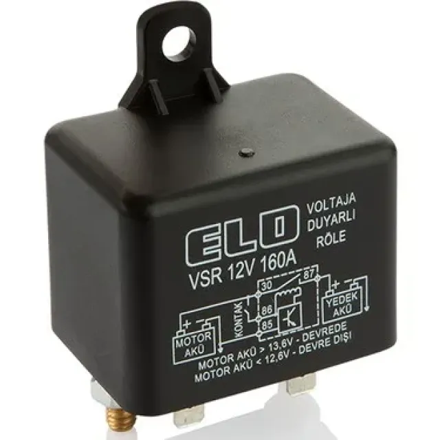 Elo Akü Ayırıcı Gerilime Duyarlı Akıllı Vsr Röle 12v 160 Amper (6024)