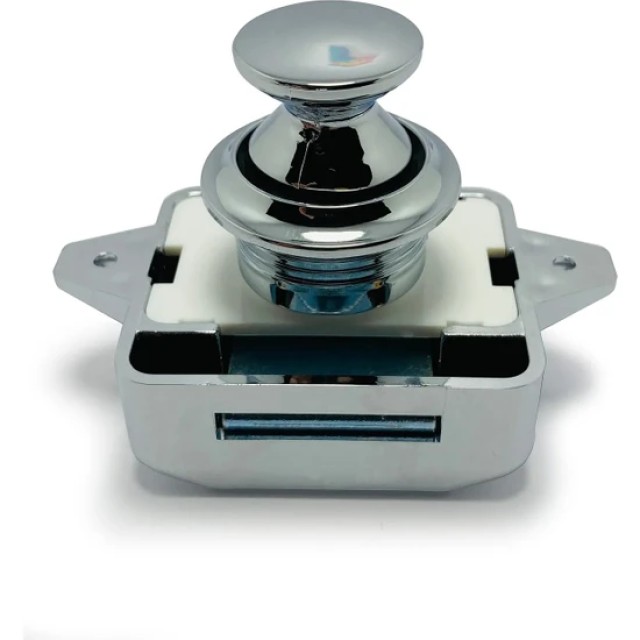 Basçek Dolap Kilidi Parlak 26 Mm Büyük Boy (9002)