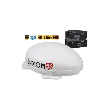 Setcom Mobil Uydu Anteni Stc-224 Tek Çıkışlı Karavan Tekne Araç (13010)
