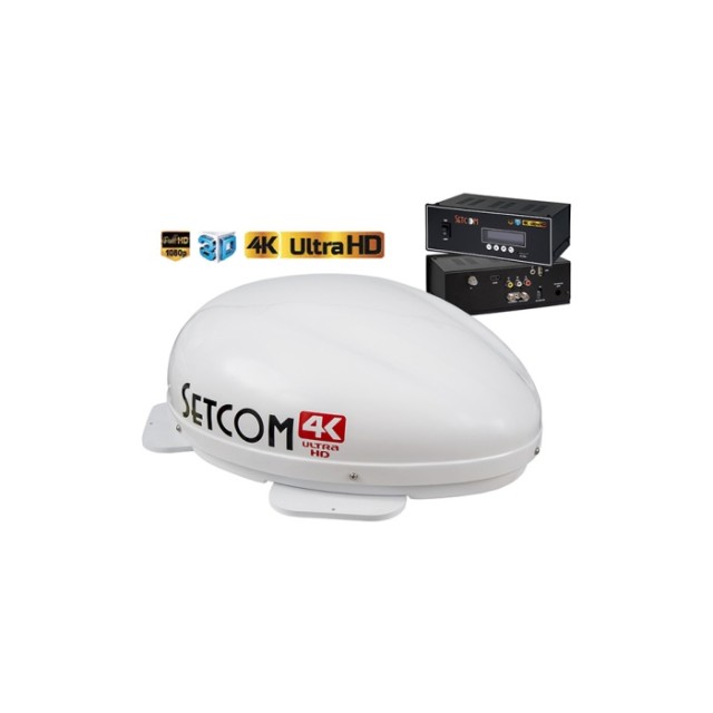 Setcom Mobil Uydu Anteni Stc-224 Tek Çıkışlı Karavan Tekne Araç (13010)