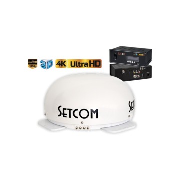 Setcom Mobil Uydu Anteni Stc-324 Üç Çıkışlı Karavan Tekne Araç (13011)