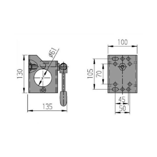 Knott Destek Tekeri Bağlama Kelepçesi 60 Mm (15010a)