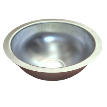 27 Cm Yuvarlak Evye Lavabo Mat  Krom Eco (11031)