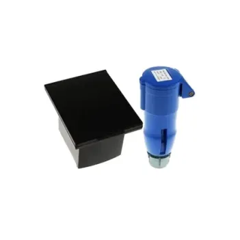 Karavan Dış Elektrik Girişi Seti  220v Su Geçirmez Siyah (6027s)