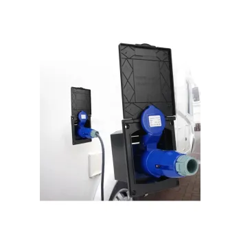 Karavan Dış Elektrik Girişi Seti  220v Su Geçirmez Siyah (6027s)