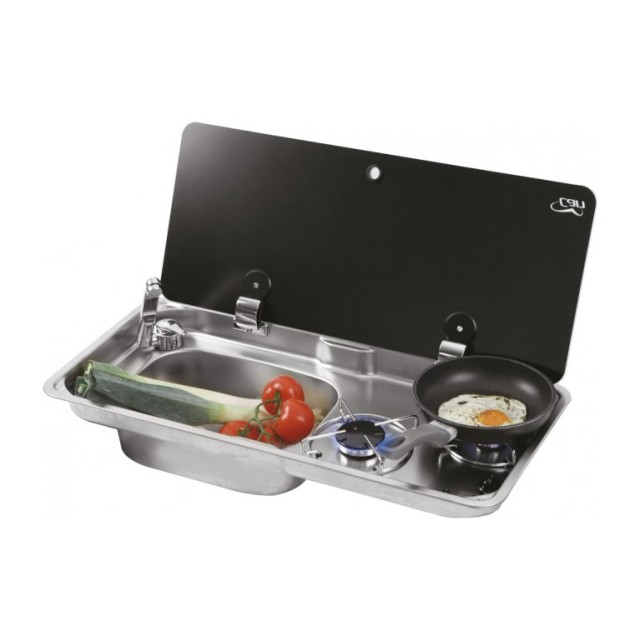 1780 Can Kombinasyonlu Ocak Evye Musluk Hariç (10007a)