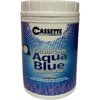 Cassette Chemıcals Karavan Tekne Tuvalet Kimyasalı Aqua Blue Suda Çözünebilir Paket Kasetli Portatif Tuvalet Atık Parçalayıcı Koku Giderici (5031)
