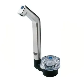 Deluxe Mat Nikel Plastik Soğuk Su Katlanır Musluk (10026)