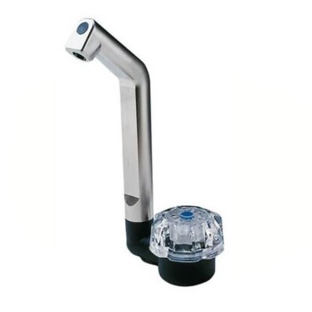 Deluxe Mat Nikel Plastik Soğuk Su Katlanır Musluk (10026)