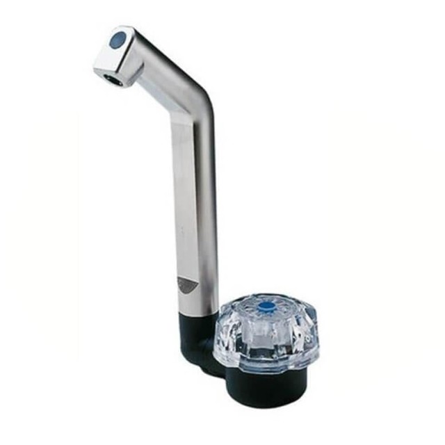 Deluxe Mat Nikel Plastik Soğuk Su Katlanır Musluk (10026)