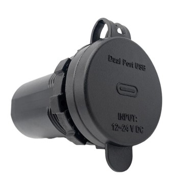 Usb + Type-c + Voltmetre 12-24v Şarj Soketi (7017c)