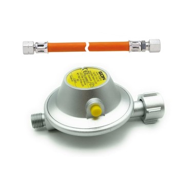 Gok En71 Karavan Basınç Regülatörü Dedantör & Gaz Hortumu 30 Mbar G12 (22019a)