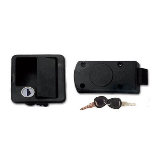 Komple Karavan Bagaj Kilidi Takımı Siyah Suga (9018a)